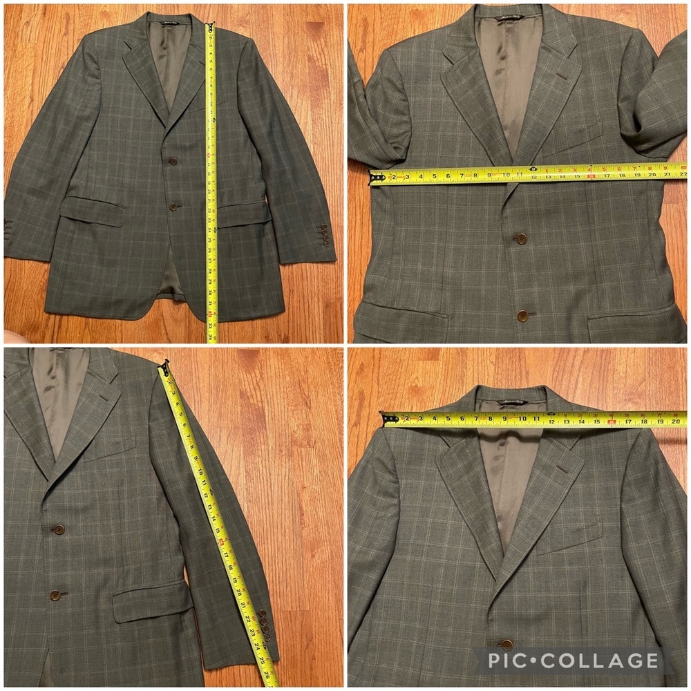 Canali for Saks Fifth Avenue Super 120’s wool single breasted suit size 42R - Picture 9 of 16